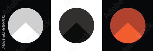 Pie chart set. Circle percentage diagram for application infographic, UI, web design, business presentation, marketing map or download progress vector illustration isolated white background in eps 10.