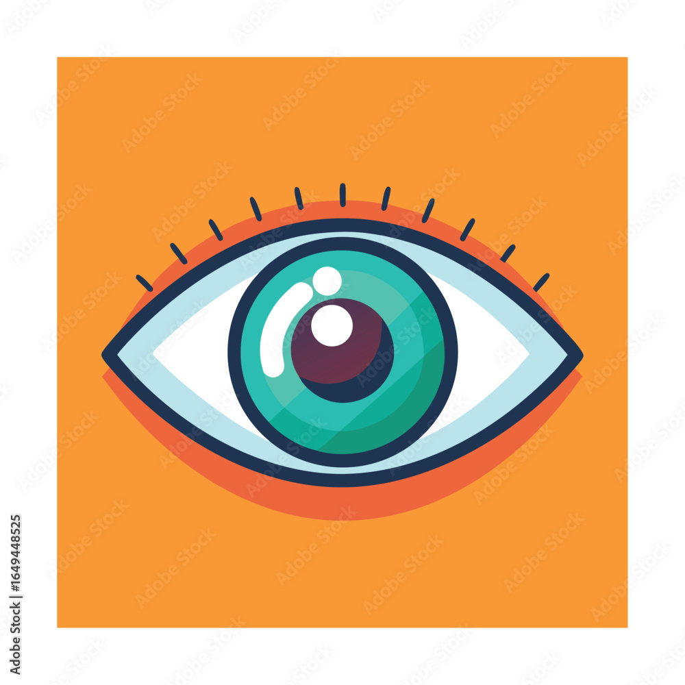 Obraz premium Eye Icon Open Eye With Iris
