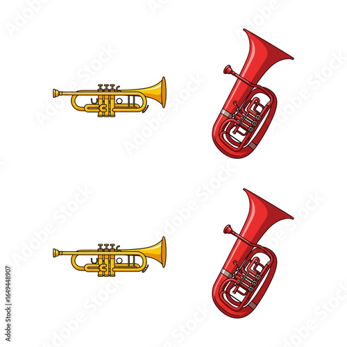 Musical Instruments Trumpets and Tubas