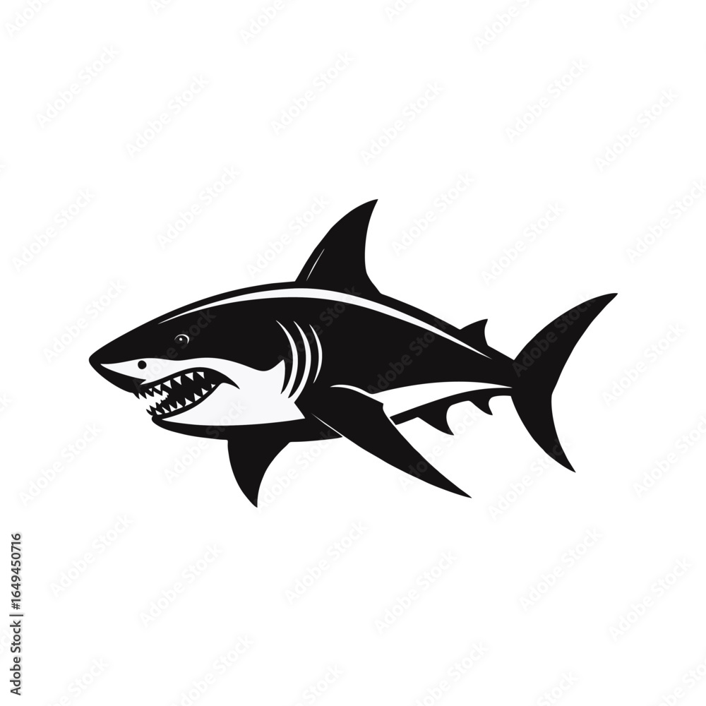 Fototapeta premium Shark vector illustration