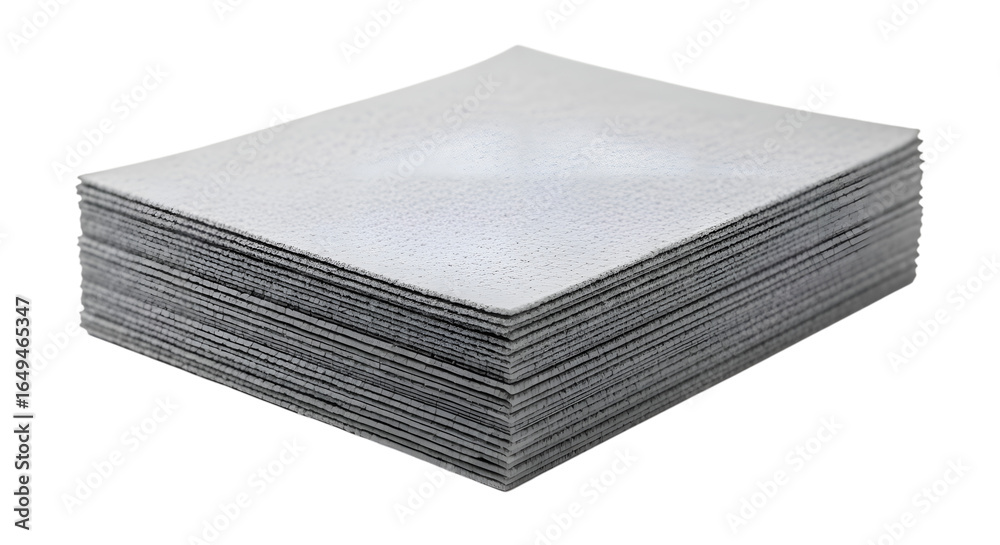 Stack of white paper isolated on transparent background Stack of white paper isolated on transparent background