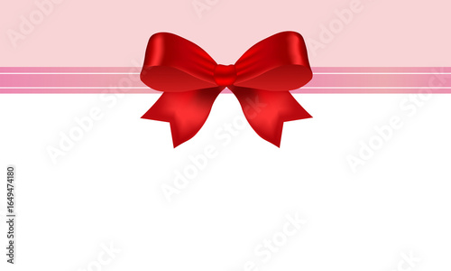 red bow isolated on white background