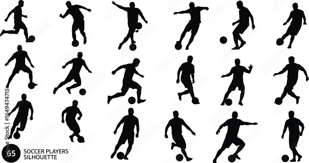 custom made wallpaper toronto digitalSoccer, player, silhouette, action, dynamic, vector, illustration, sports, movement, pose, athlete, design, competition, kick, goal, energy, graphic, teamwork, agility, motion