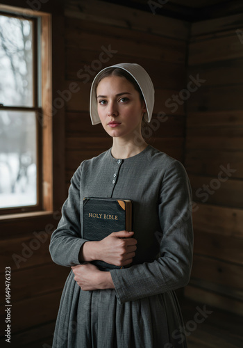 American Puritan Girl - 17th Century