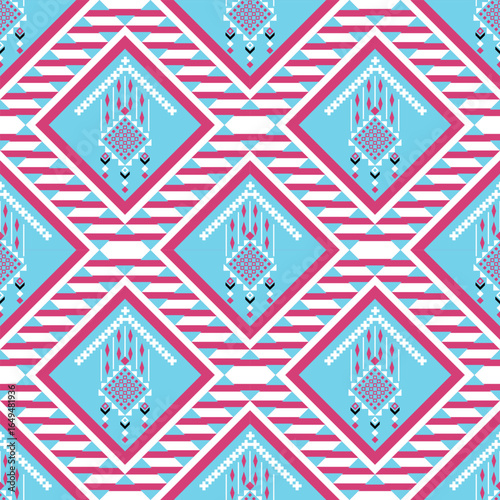 Tribal geometric textile pattern, ethnic, aztec, fabric, decorative, wall, wallpaper, wrapping paper, fabric, silk, scarf, pillow, book, backdrop and etc.
