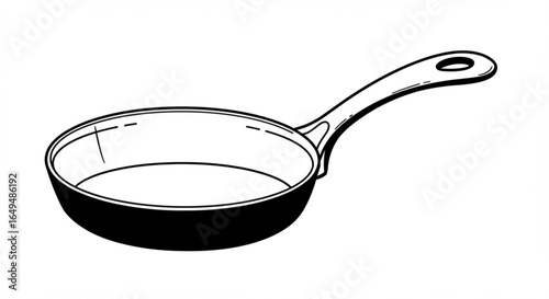 Frying pan isolated on white background