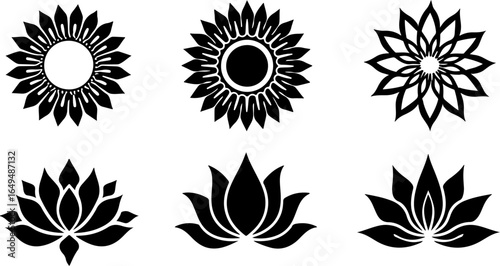 Intricate Mandala Vector Set – Ornamental Circular Floral Patterns