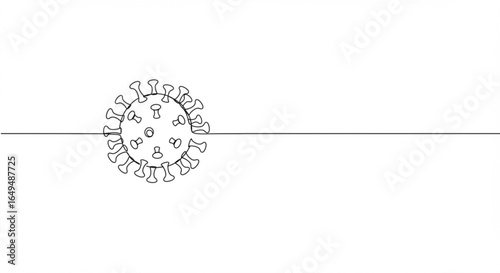 Coronavirus illustration isolated on white background