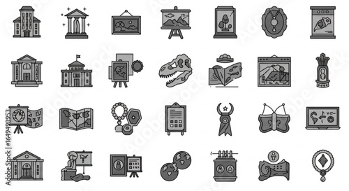 Discover history's treasures with these engaging museum and cultural icons for educational projects