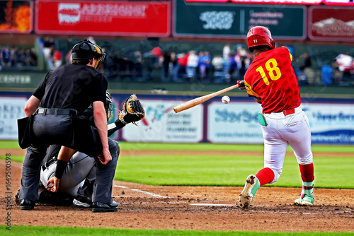 Photography baseball batter hitting