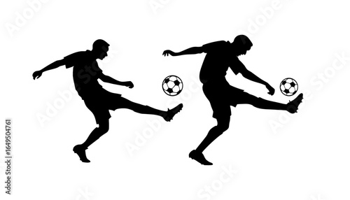 football players silhouettes