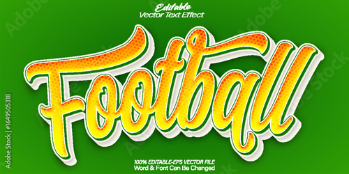 Exciting Football Sports Team Game Text Effect Editable Alphabet
