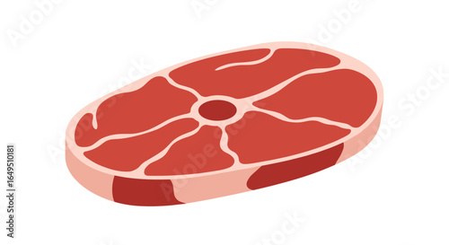 Fresh raw beef steak ready for grilling delicious meal preparation