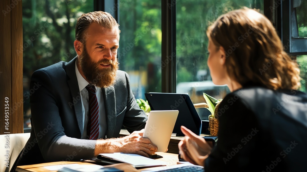 Fototapeta premium Businesses enhance relationships through CRM-driven transparency.