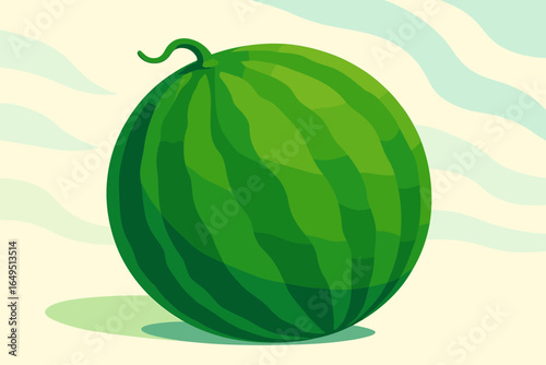 Vector illustration of bitter melon in vibrant green on a transparent background, isolated