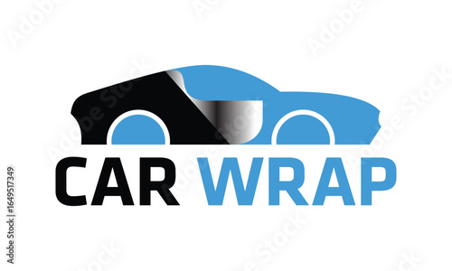Car Sticker Wrap Logo design vector template