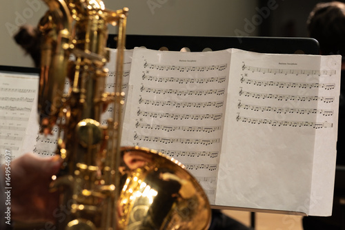 saxophone on the stage