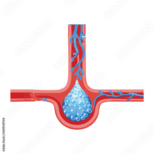 Atherosclerosis Disease Affecting Blood Flow in the Artery