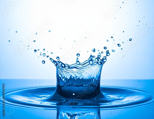 blue water splash