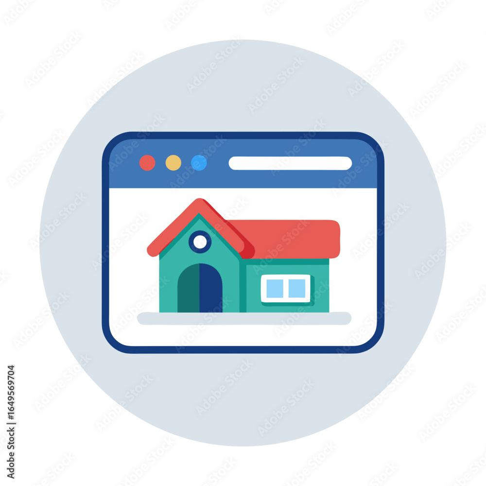 Fototapeta premium home icon on a blue background