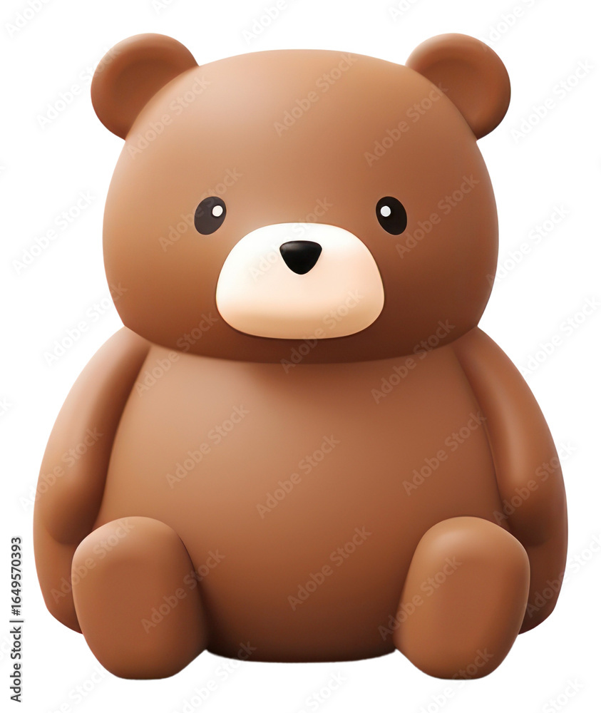 Fototapeta premium PNG Bear mammal plush cute.