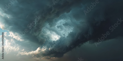 Tornado Warning Storm Cell Over Juneau, Wisconsin in June