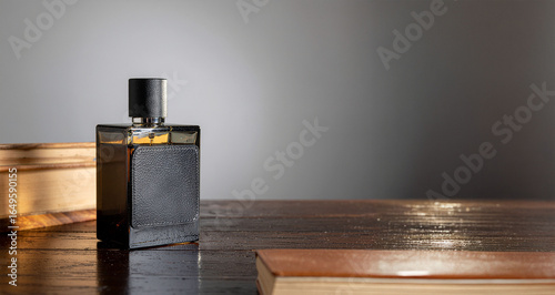 bottle of perfume on the table