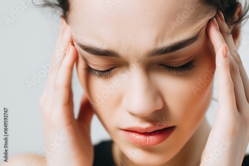 Wallpaper Mural The Pressure of Anxiety A Woman's Struggle and Need for Therapy Torontodigital.ca