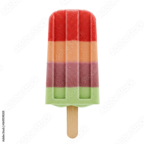Colorful fruit popsicle perfect for summer enjoyment and refreshing treats.
