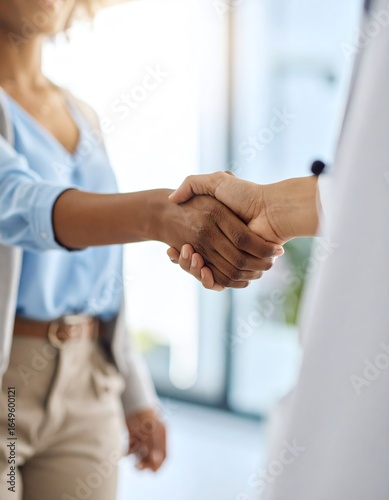 Doctor and Patient Handshake Trust and Care