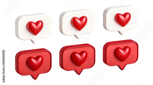 Displays a collection of five 3d icons cut out.png