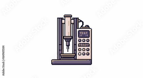 Automated Testing Machine Illustration for Science and Industry Research