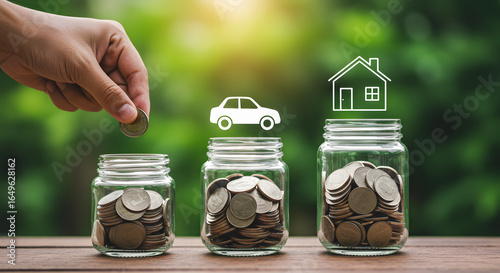 Saving Money in Jars for a Car, Home, and Future Plans as an Effective Strategy to Achieve Financial Goals and Manage Personal Finances