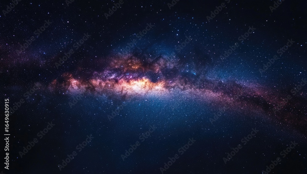 Obraz premium Majestic Milky Way Galaxy panorama