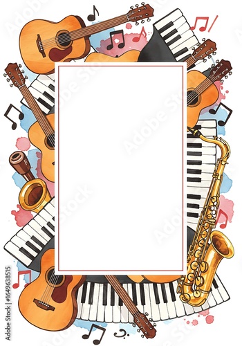 Harmony's Embrace: A Musical Frame