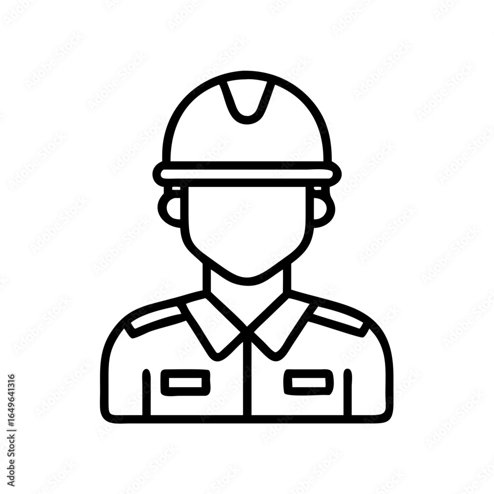 Find professional construction worker icon vector illustration for building and safety projects Find professional construction worker icon vector illustration for building and safety projects