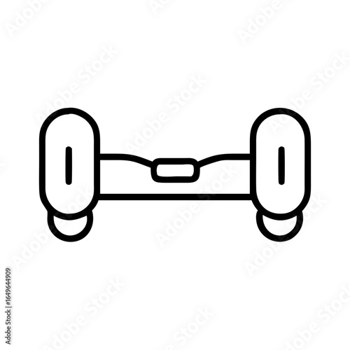Isolated self balancing scooter vector illustration hoverboard personal transporter device