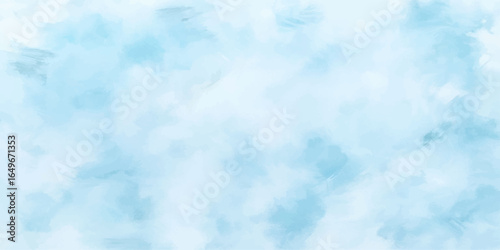 Fluffy white cumulus clouds drift across a bright blue sky, a perfect day for a natural cloudscape