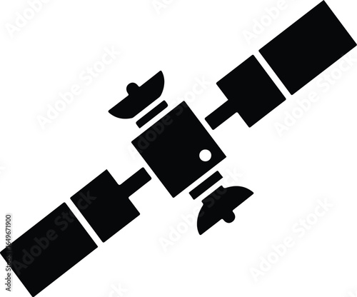 Satellite Icon: Space Technology Symbol.