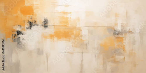 Abstract brown vintage watercolor world map on aged parchment paper with grunge texture