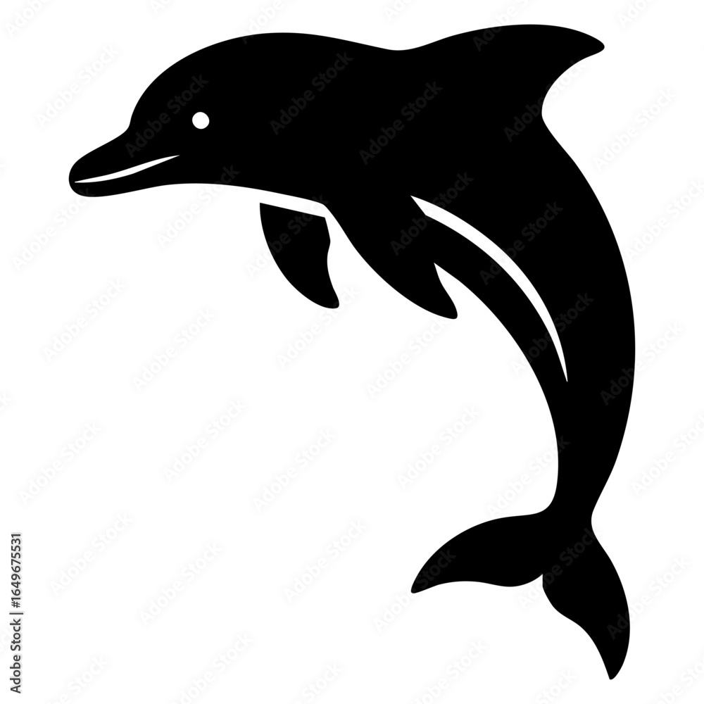 Fototapeta premium dolphin icon vector