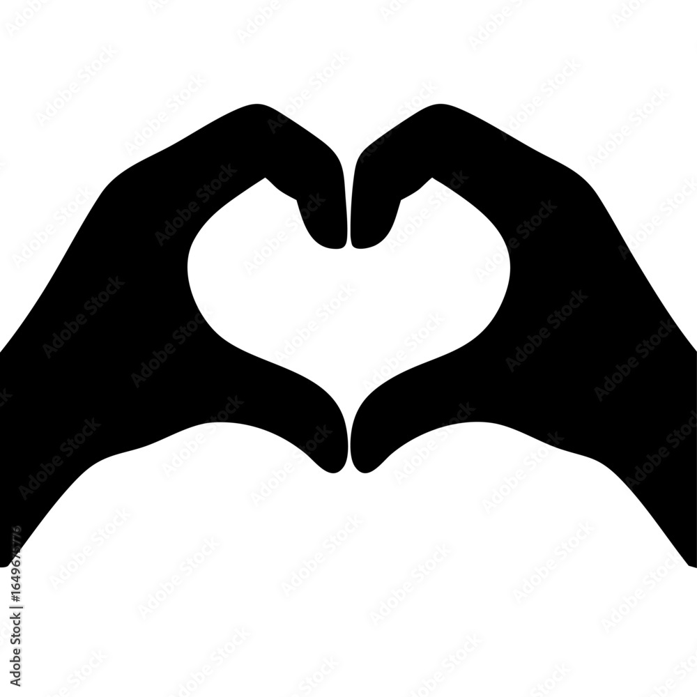 Fototapeta premium HANDS MAKING HEART SHAPE