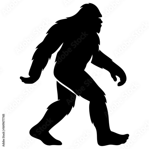 bigfoot walking icon vector