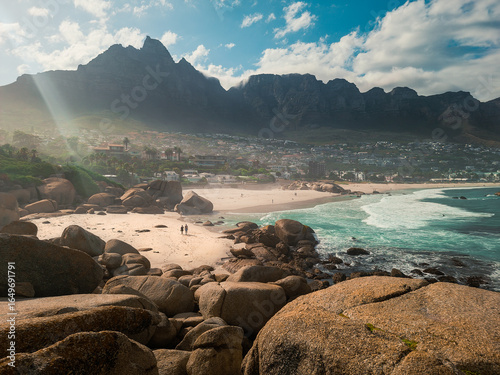 Couple Walking on Beach with Twelve Apostles
