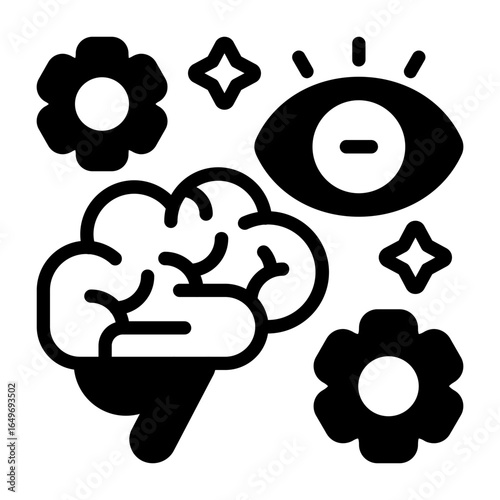 Intuitive Process Semi Solid Vector Icon