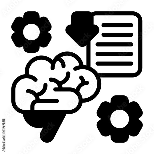 Information Input Semi Solid Vector Icon