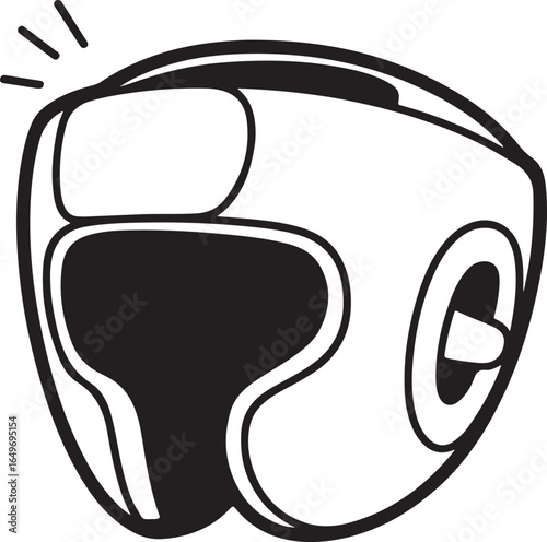 Boxing headgear with protective padding and ear guards helmet sport