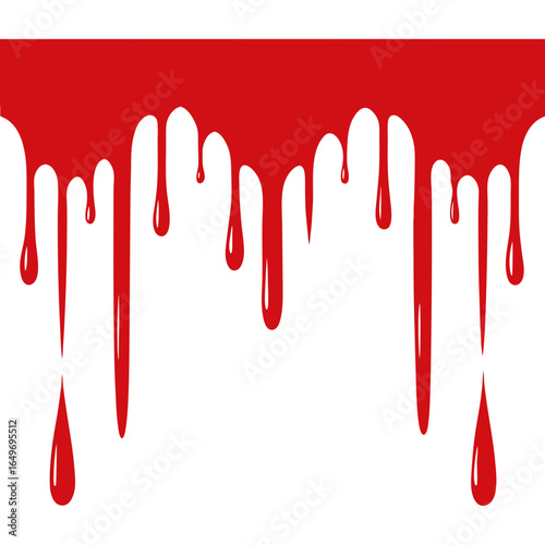 Abstract blood drip borders