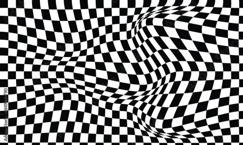 black and white checker board