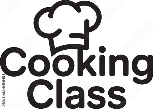 Culinary Class Invitation Design with Chef Hat for Cooking Enthusiasts and Learners